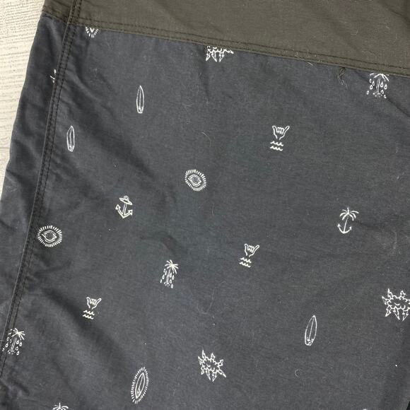 Hurley Phantom Mens Board Swim Trunks Shorts Blue Black Size 32 Nylon - Picture 6 of 9
